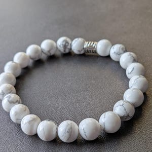 White Howlite Gemstone Bracelet