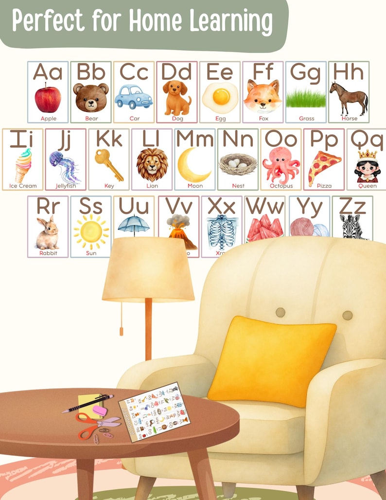 Alphabet Posters | Wall and Flash Cards | Classroom Decor | Learning ...