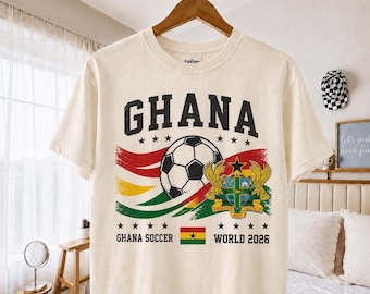 Ghana World Club Shirt, Vintage Soccer Fan Gift Tee, Retro Graphic Apparel, African Pride Clothing, Sports Fan Top, Ghana Fan Souvenir