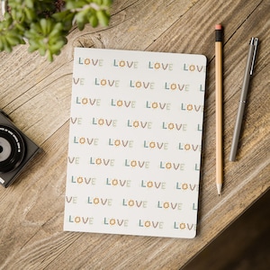 Diario de amor colorido de tapa blanda, perfecto para escribir un diario, regalar, tomar notas, escribir cartas de amor y afirmaciones.