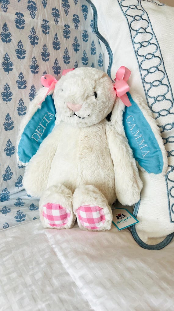 Custom Sorority Jelly Cat Bunny! - Etsy