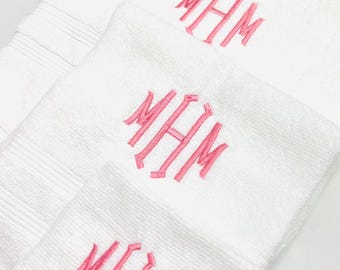 Custom monogrammed towels