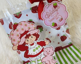 Strawberry Shortcake Inspired Party Favor Bag Personalized