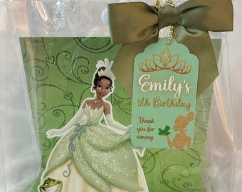 Princess Tiana Party Favor Bag | Personalized Birthday Goodie Bag