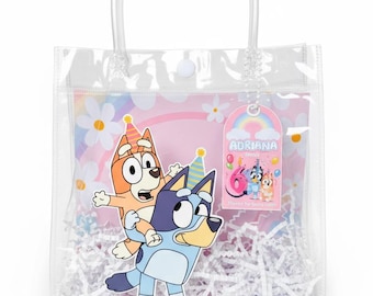Bluey Party Favor Bags | Personalized Treat Bags for Kids Birthday
