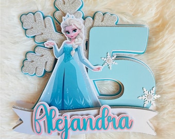 Frozen Cake Topper | Kids Party Decoration | Party Theme