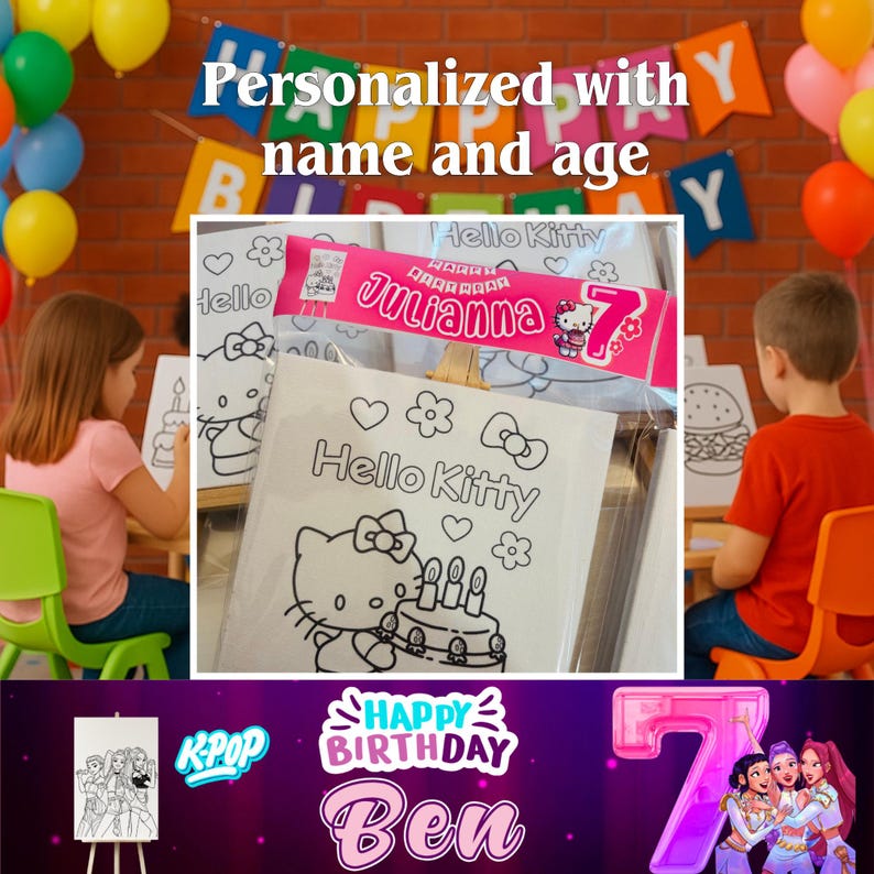 Labuu Coloring Canvas Kit | 5x5 Art Activity With Easel & Markers for ...