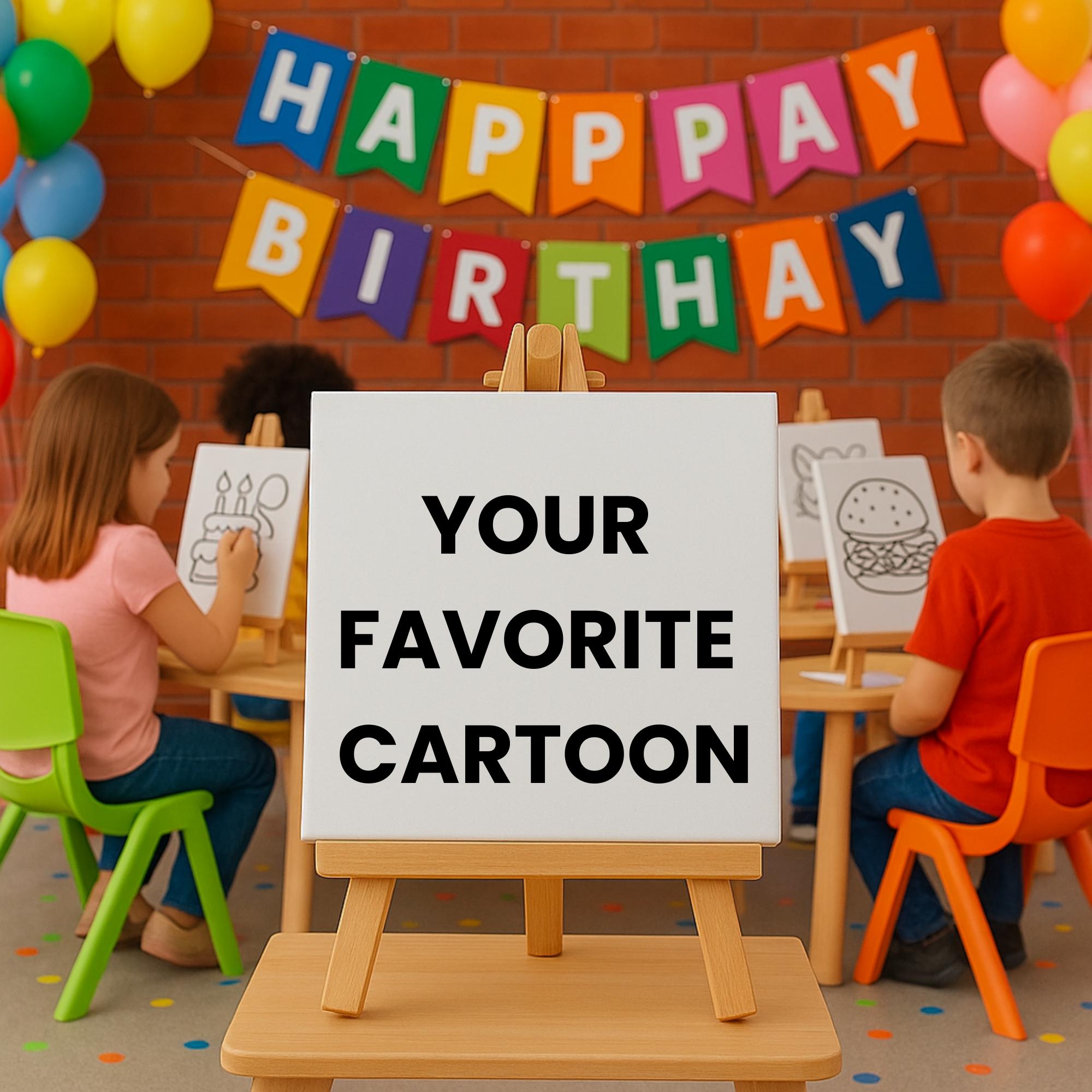 Labuu Coloring Canvas Kit | 5x5 Art Activity With Easel & Markers for ...