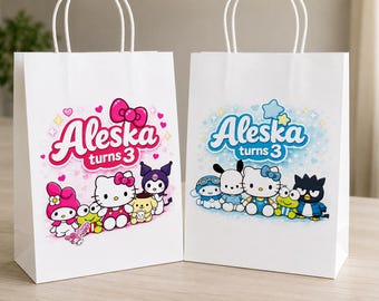 Hello Kitty Party Favor Bag | Personalized Boy or Girl Birthday Bag