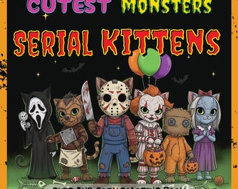 Cutest Monsters Coloring Books:  Serial Kittens Pack 2