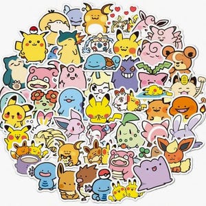 Cute / Kawaii Pokemon Sticker Pack (5 or 10 stickers per pack)