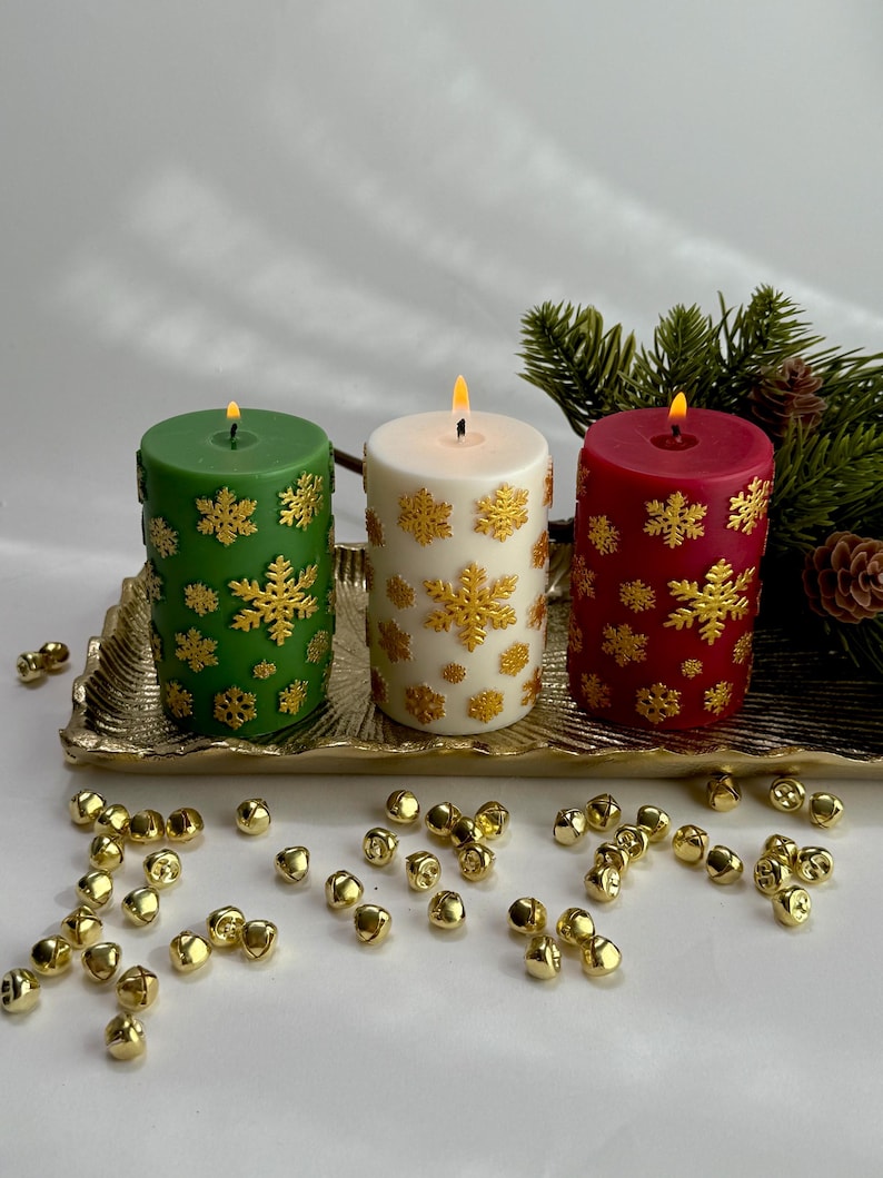 Festive Pillar Candles