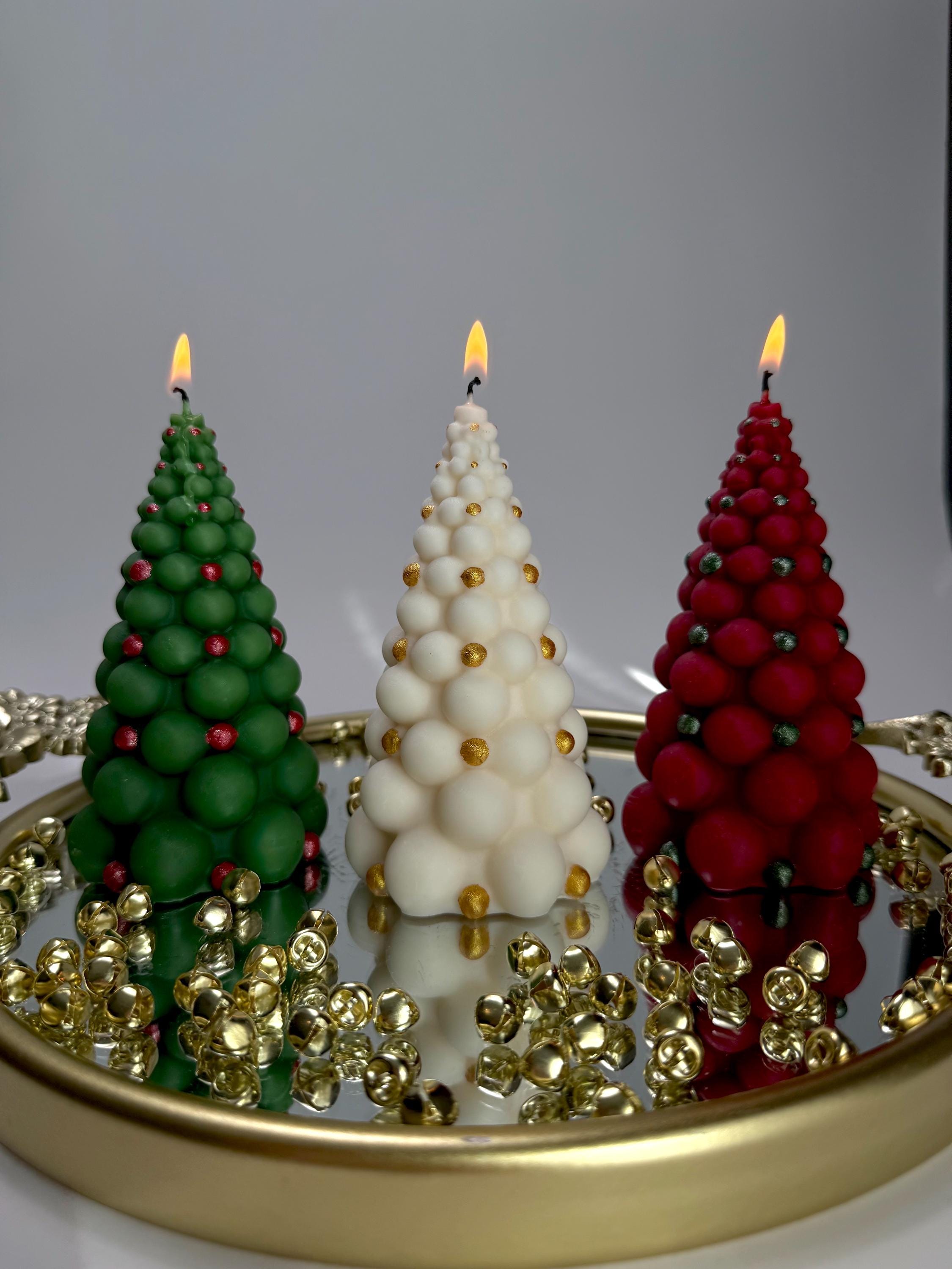 Handmade Christmas Tree Candle: Holiday Home Decor - Etsy