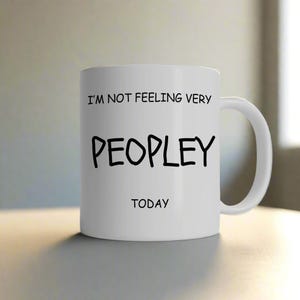 11oz & 15oz Ceramic White Mug With Quote