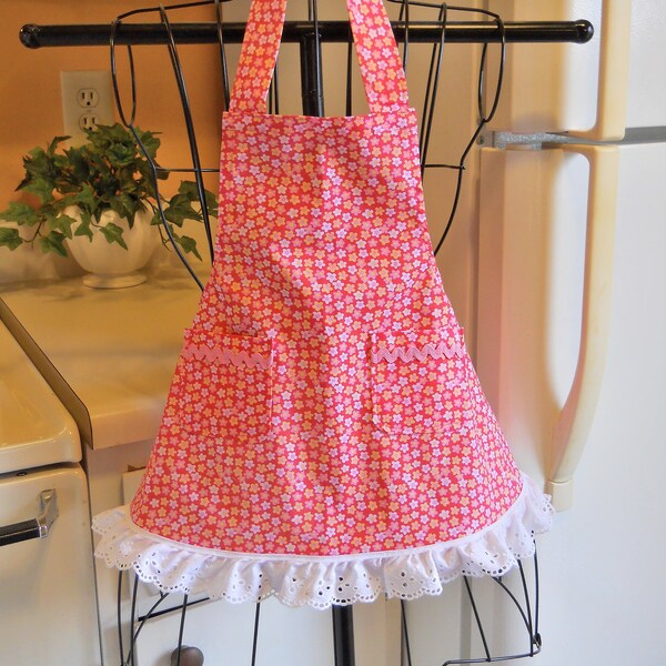 Girls Apron Dress Etsy