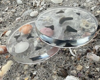 Beachy Resin Coaster