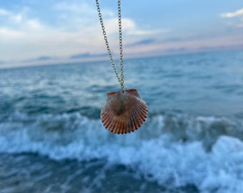 Thin Gold Chain with Shell