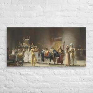 Vintage Ancient Egypt Painting | Antique Artwork | Ancient Egyptian Festival |  19th Century Art Print | FREE SHIPPING