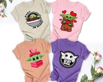 Yoda Baby T-shirt, Disney Star Wars Baby Yoda, Cute Baby Yoda Tee, Disney Kids Tee, Yoda T-shirt, Funny Kids Tee, Newborn Gift Idea.