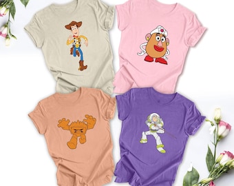 Custom Disney Toy story T-shirt, Disney Cowboy Tee, Family matching Tee, Birthday Gift Tee, Disney Cute Shirt, Customize Toy story tee.