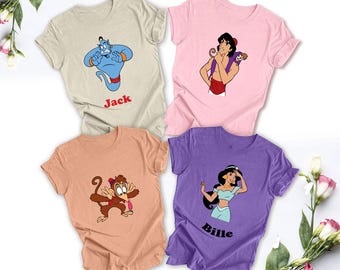 Disney's Aladdin T-shirt, Disney Jasmine Tee, Disney Custom Shirt, Disneyland Unisex shirt, Disney Abu Shirt, Kids T-shirt, Birthday Gift