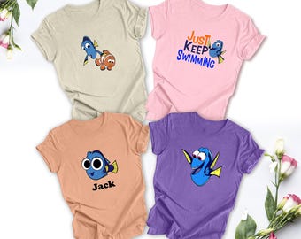 Disney Dory T-shirt, Disney Nemo Tee, Disney Marlin T-shirt, Disney Swimming Tee, Disney Finding Nemo Shirt, Nemo and Friends, Vacation Tee