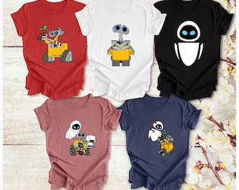 Disney Wall-E Shirt, Disney Wall-e and Eve, Disney Couple Shirt, Disney Matching T-shirt, Disney World Tee, Disney Robot Shirt, Gift Idea