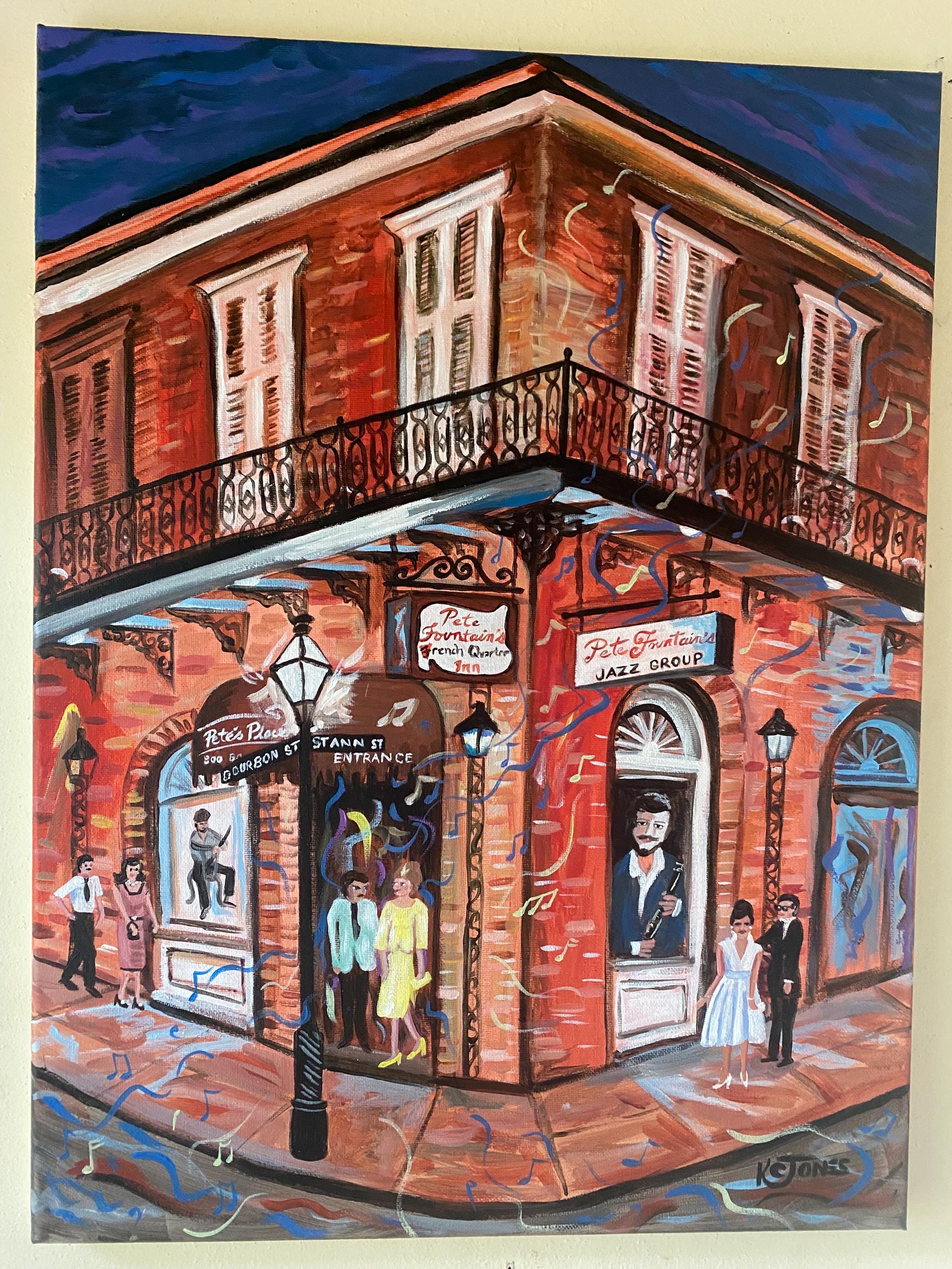 Pete's Place | Pete Fountain Jazz Club on Bourbon Street Painting