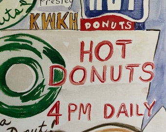 Hot Donuts! | Southern Maid Donuts Louisiana Hayride | 9 X 12