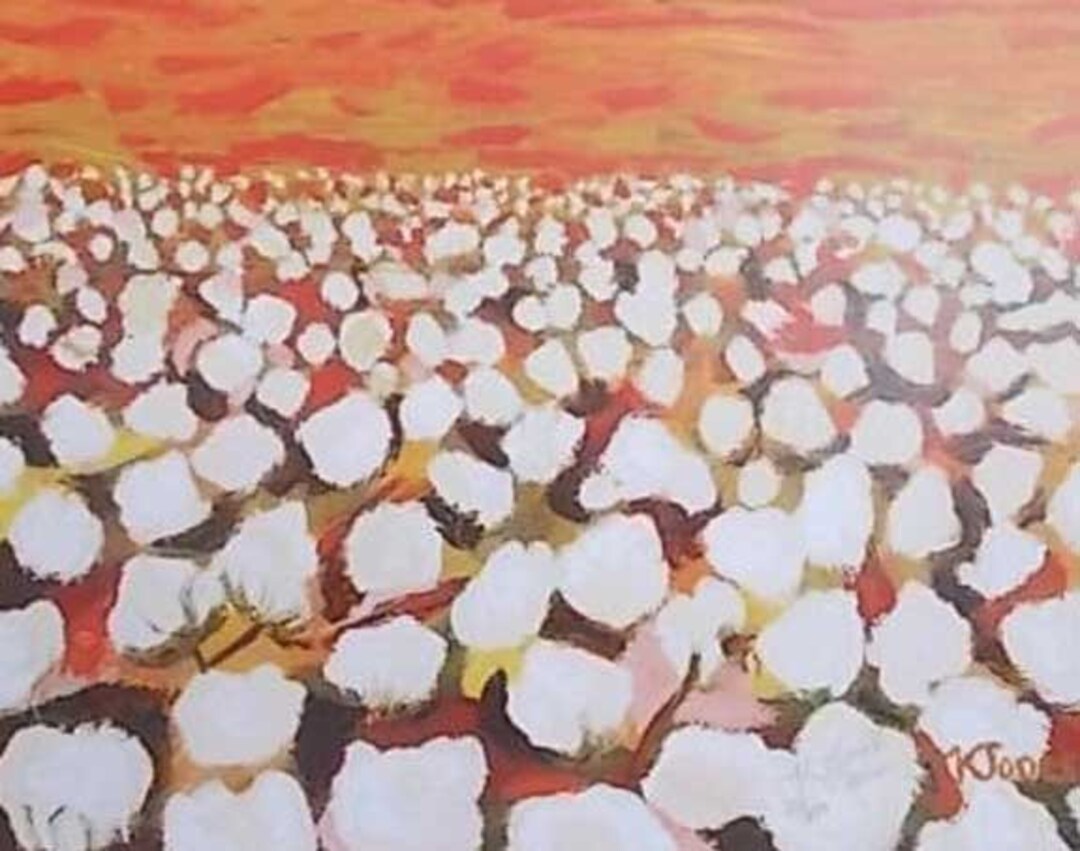 Gilliam Cotton Limited Edition Print by Louisiana Artist Kristi Jones