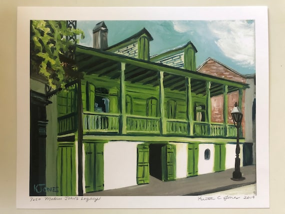 Madame John's Legacy New Orleans | 8 X 10 Print of Oil Painting