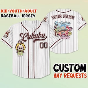 Camiseta de béisbol personalizada de Labubu, camiseta del Tour Disney 2025, conjunto familiar a juego, camiseta personalizada para niños, jóvenes y adultos, bonita camiseta de vacaciones