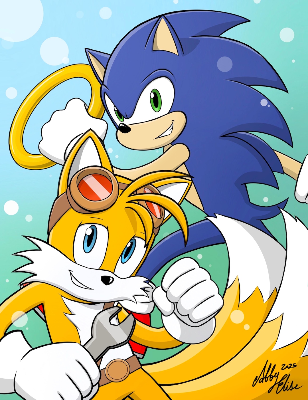 Sonic the Hedgehog and Tails the Fox Art Print (digital Download) - Etsy