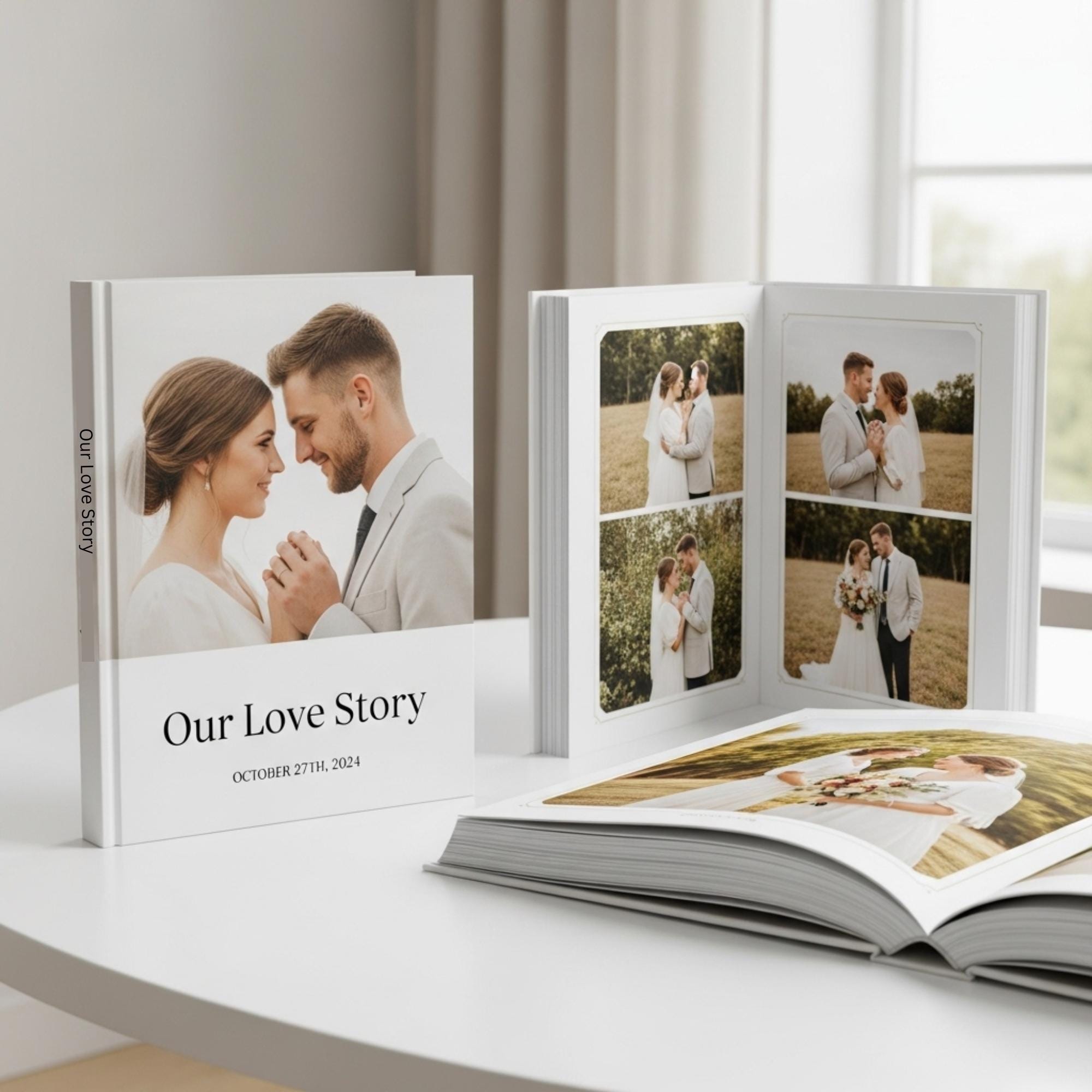 Custom Photo Book Print Personalized Memory Book Wedding Family 