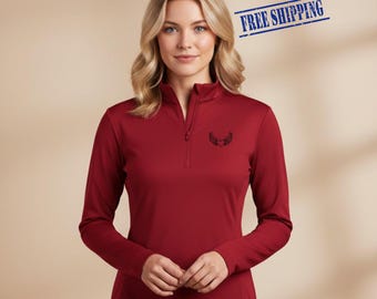 Women’s Sport-Tek 1/4-Zip Pullover, Lightweight Performance Top