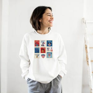 Celebrate USA 250th Anniversary with this Patriotic USA Stamps Unisex Sweatshirt image 8