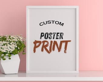 Custom Poster Print From Your Photos: Personalized Wall Art, Family Portrait
