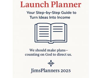 Side Hustle Launch Planner | Faith-Based Business Workbook (PDF Digital Download)