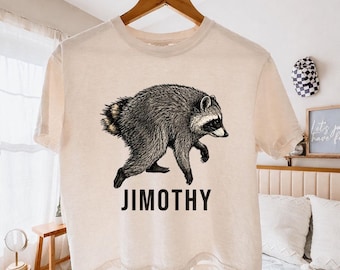 Comfort Colors® Jimothy Raccoon Viral Shirt, Short King Jimothy Tee, Cute Trash Panda Shirt, Famous Seattle Raccoon Shirt, Cute Baby Raccoon