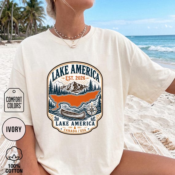 Lake America Shirt, Lake Ontario Shirt, Great Lakes Shirt, Patriotic USA Tee, America Shirt