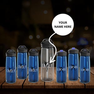 Personalized Sports Water Bottle with Name – Custom for Kids & Adults, BPA-Free, 20oz or 25oz, Back to School or Gift