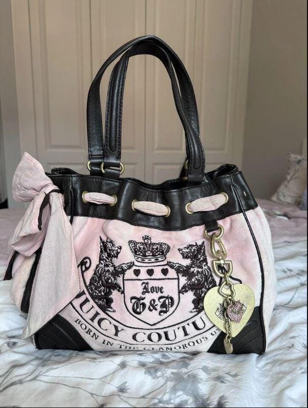 希少　JUICY COUTURE ハンドバッグ トート ジーンズ　テリア 刺繍 Juicy couture dreamer bag - Etsy 日本