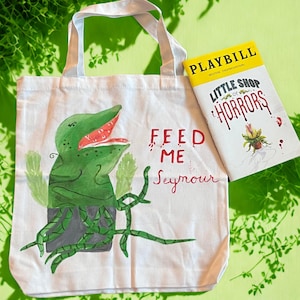 Little Shop of Horrors Hand Painted Tote Bag