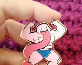 Buff Lickitung  Hard Enamel Pin