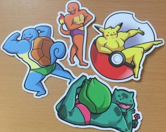 Buff Pokemon Stickers