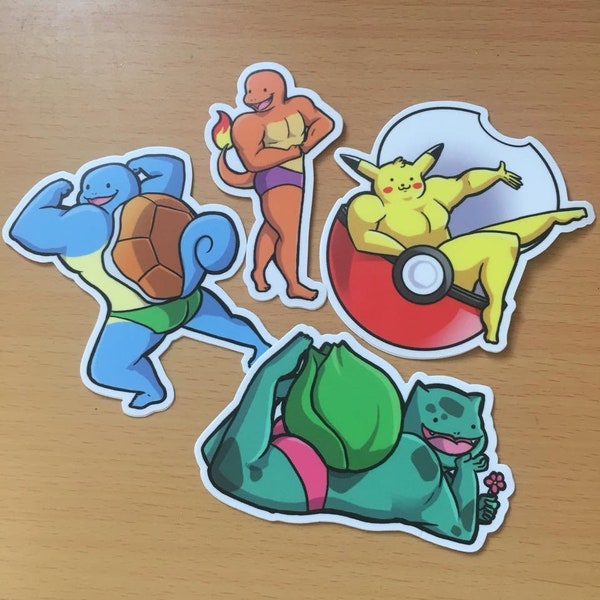 Buff Pokemon Stickers
