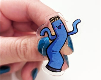 Wacky Inflatable Tube Man Acrylic Pin Badge