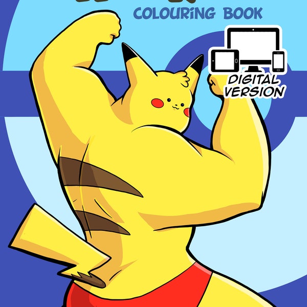 Big Buff Pokemon Digital Malbuch