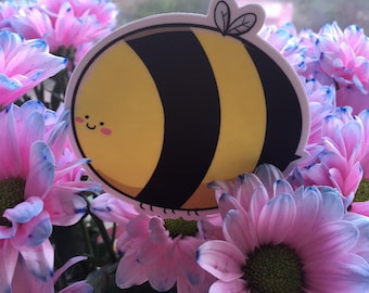 Big bee with a little face sticker