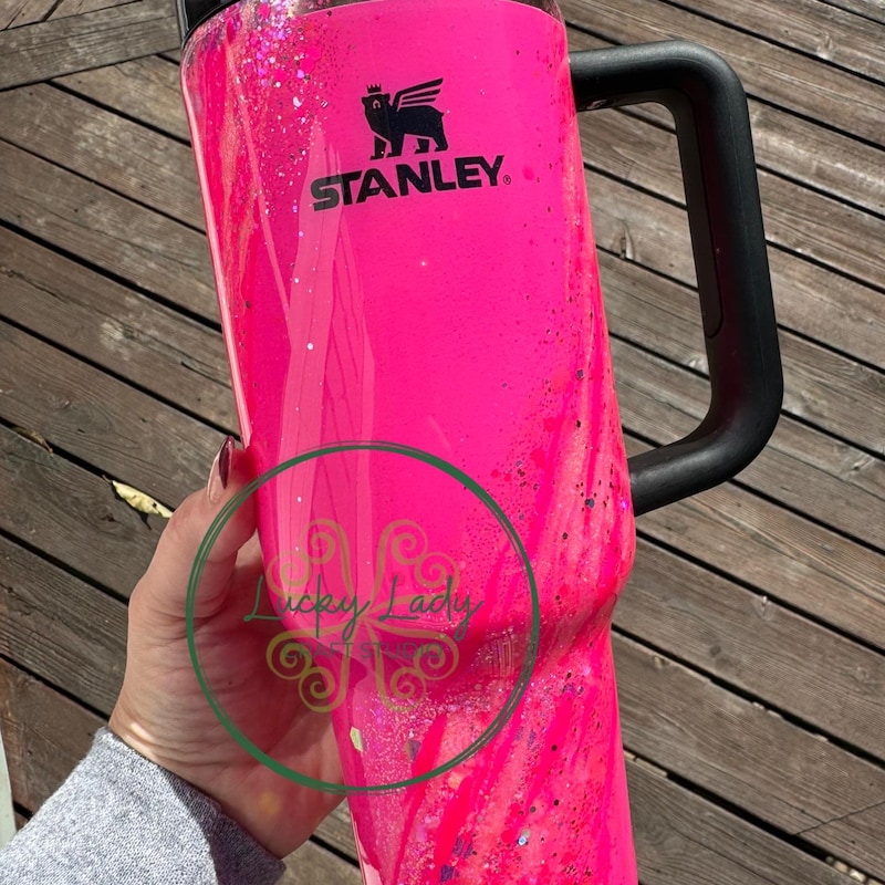 Pink Glitter Stanley Cup - Etsy